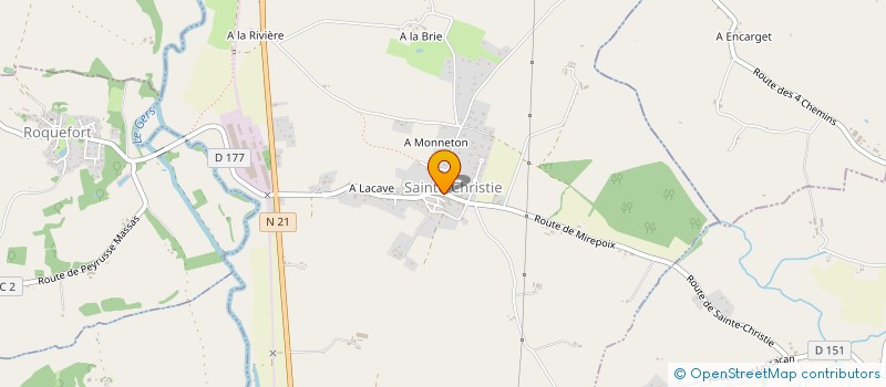 localisation de l'entreprise INDIVISION PEGUILHAN  SAINTE-CHRISTIE