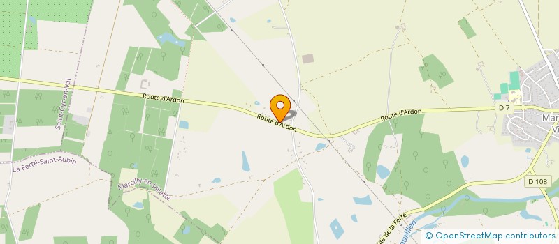 localisation de l'entreprise INDIVISION PELAT SOLOGNE à LA FERTE-SAINT-AUBIN