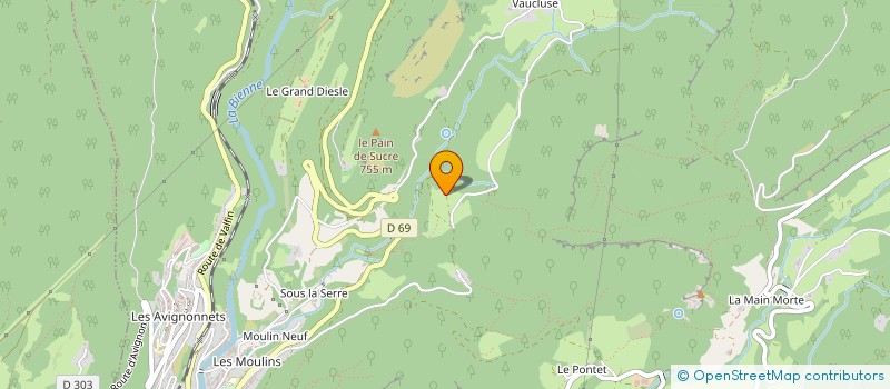 localisation de l'entreprise INDIVISION PELLERAY  SAINT-CLAUDE