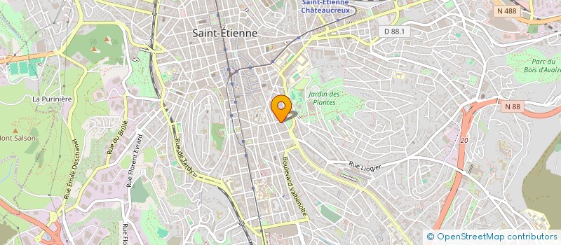 localisation de l'entreprise INDIVISION  PELLET-BIONDELLI  SAINT-ETIENNE