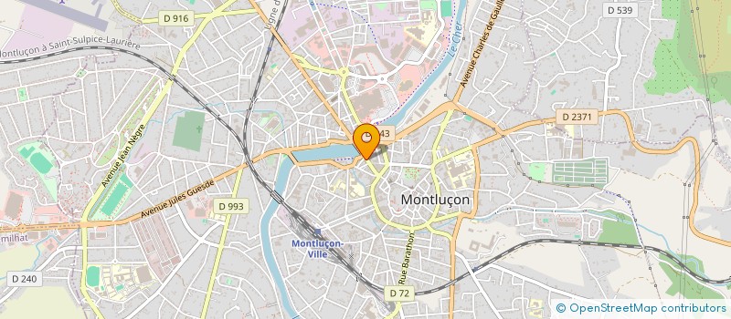 localisation de l'entreprise INDIVISION PELLISSIER à MONTLUCON