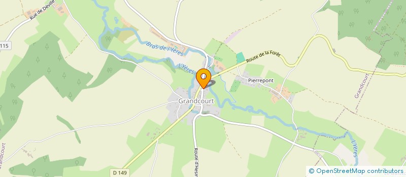 localisation de l'entreprise INDIVISION PELTIER  GRANDCOURT