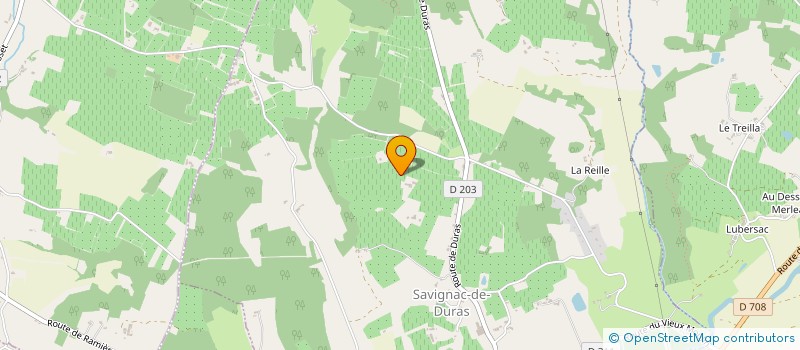 localisation de l'entreprise INDIVISION PENAUD  SAVIGNAC-DE-DURAS