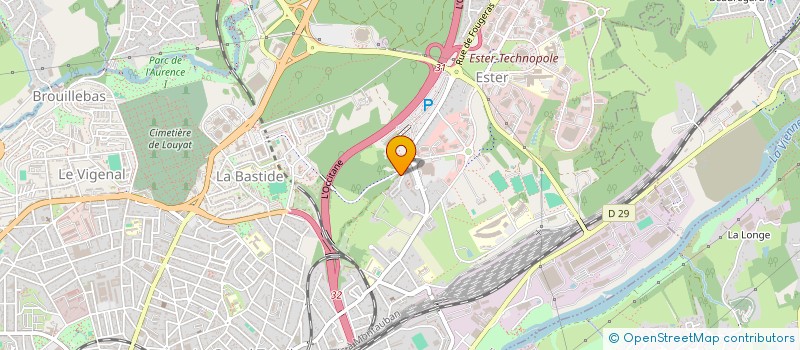 localisation de l'entreprise INDIVISION PENOT - COUDERT à LIMOGES