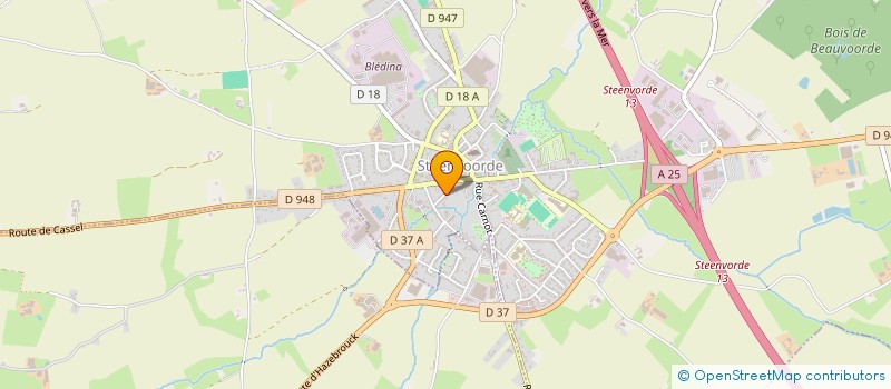 localisation de l'entreprise INDIVISION PEREZ BACQUAERT  STEENVOORDE