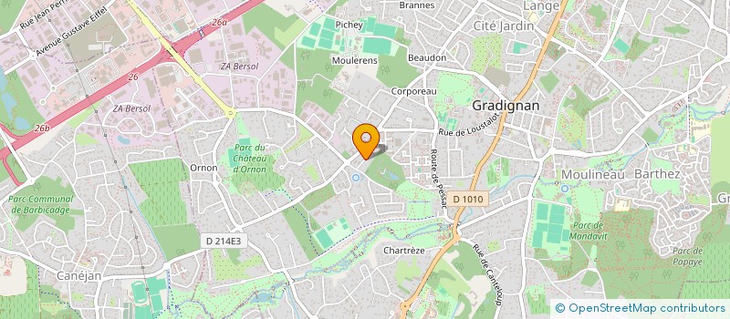 localisation de l'entreprise INDIVISION PEREZ REGNIER à GRADIGNAN