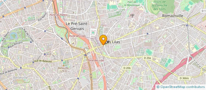 localisation de l'entreprise INDIVISION PERILLOUX KITTEN à LES LILAS