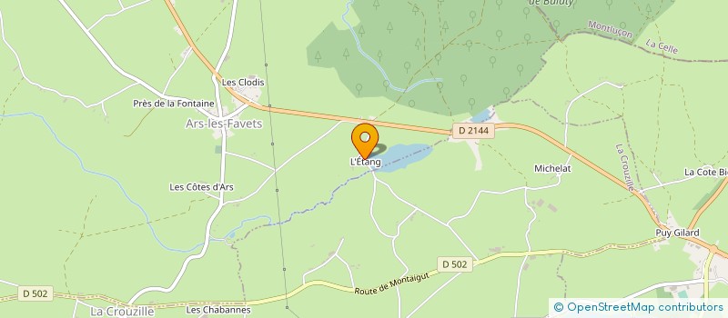 localisation de l'entreprise INDIVISION PERMENT GAILLET  ARS-LES-FAVETS