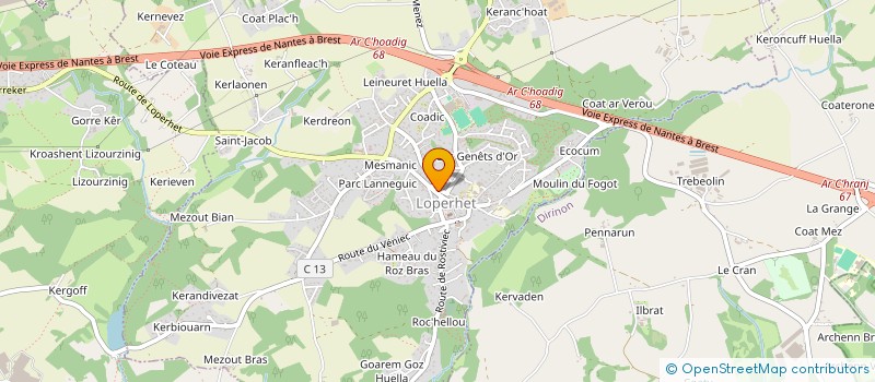 localisation de l'entreprise INDIVISION PERON  LOPERHET