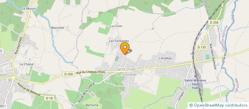 localisation de l'entreprise INDIVISION PERRAUD ESTEBANEZ  SAINT-YZAN-DE-SOUDIAC