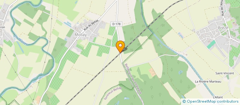 localisation de l'entreprise INDIVISION PERRAULT  BELLEVIGNE-LES-CHATEAUX