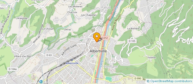 localisation de l'entreprise INDIVISION PERRET  ALBERTVILLE