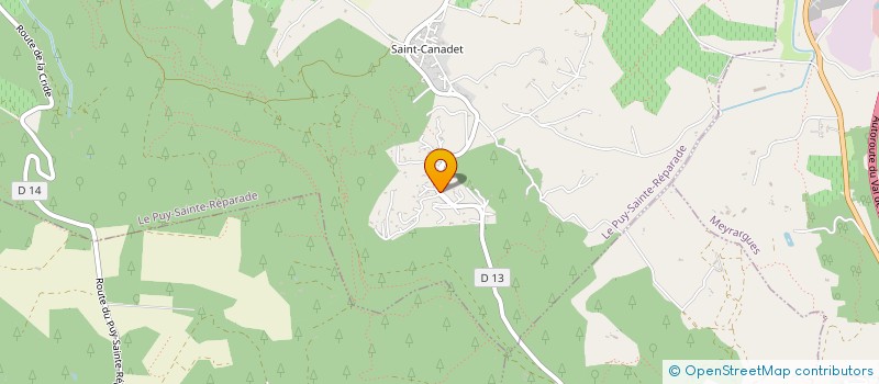 localisation de l'entreprise INDIVISION PERRET  LE PUY-SAINTE-REPARADE