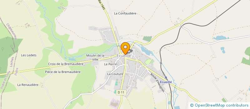 localisation de l'entreprise INDIVISION PERRIN ARMAND à ECUEILLE