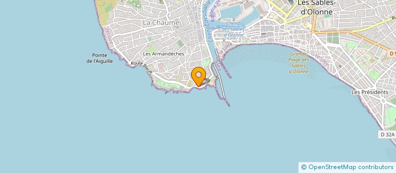 localisation de l'entreprise INDIVISION PERRIN BOLLIGER  LES SABLES D'OLONNE