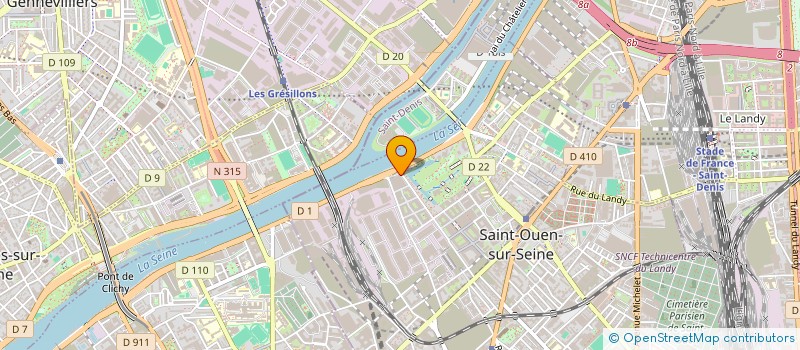 localisation de l'entreprise INDIVISION PERRIN TUBERT à SAINT-OUEN-SUR-SEINE