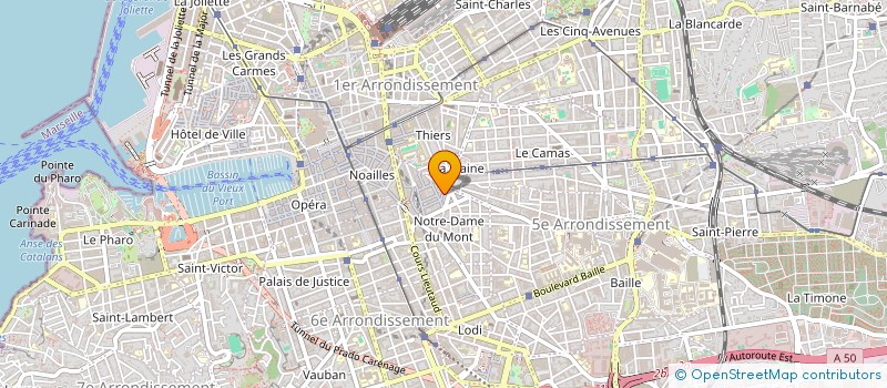 localisation de l'entreprise INDIVISION PERROCHAUD - BARTOLOMEI  MARSEILLE