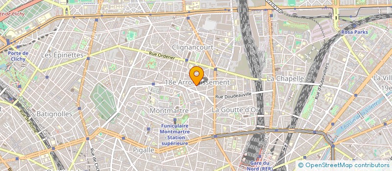 localisation de l'entreprise INDIVISION PERROT 36 RUE RAMEY  PARIS