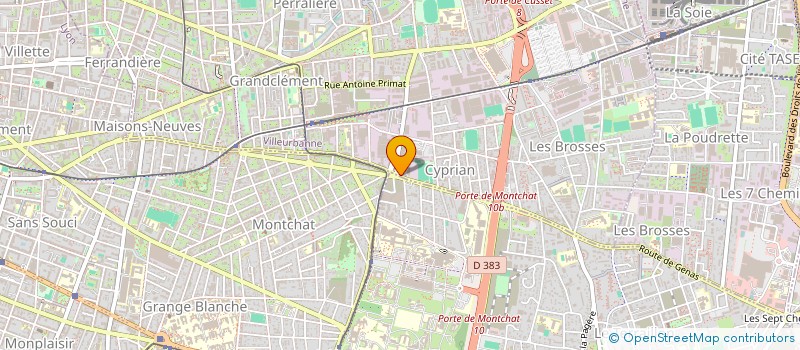 localisation de l'entreprise INDIVISION PERROUSE GIANOLI  VILLEURBANNE