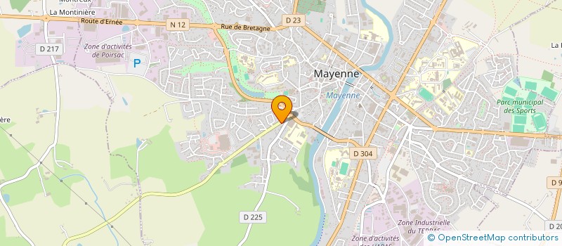 localisation de l'entreprise INDIVISION PETIT  MAYENNE