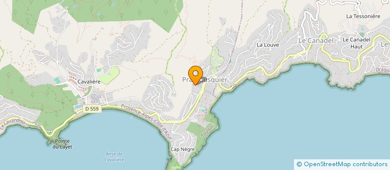 localisation de l'entreprise INDIVISION PETIT - HOUDANT à LE LAVANDOU