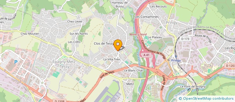 localisation de l'entreprise INDIVISION PETIT SANTANAC  EPAGNY METZ-TESSY