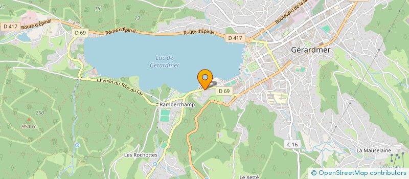 localisation de l'entreprise INDIVISION PETIZOT RAVIGNON  GERARDMER