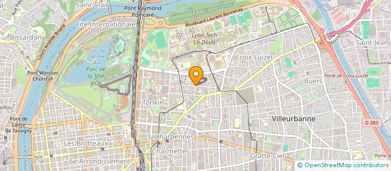 localisation de l'entreprise INDIVISION PEUREUX ESCLEINE  VILLEURBANNE