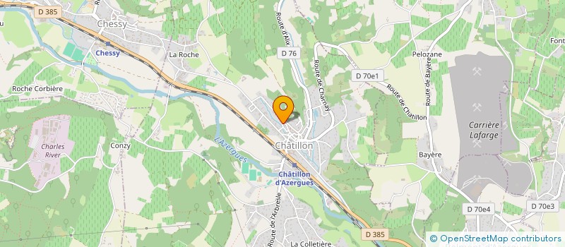 localisation de l'entreprise INDIVISION PEYROT SYLVICULTURE  CHATILLON