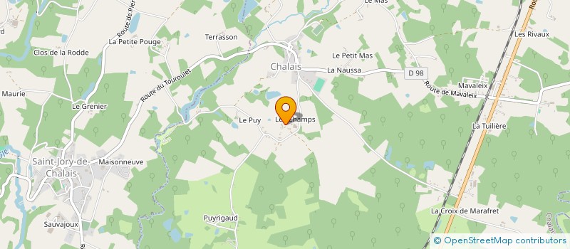 localisation de l'entreprise INDIVISION PEYTOUR HENRI ET SIMONE  SARRAZAC