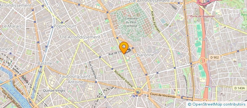 localisation de l'entreprise INDIVISION PHILIPPE AUGUSTE HMR  PARIS