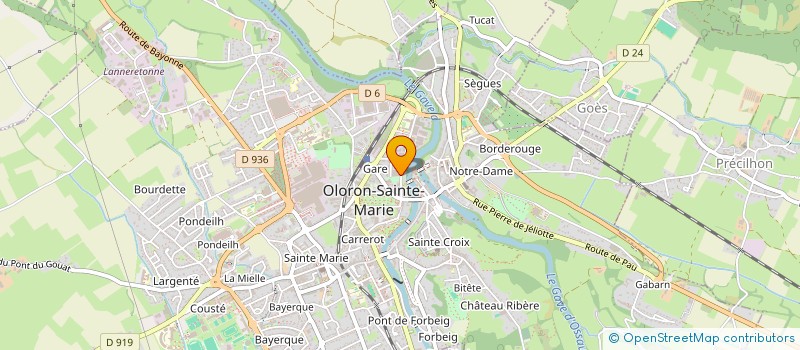 localisation de l'entreprise INDIVISION PHILIPPE ET MARIE-CHRISTINE BONNEU  OLORON-SAINTE-MARIE