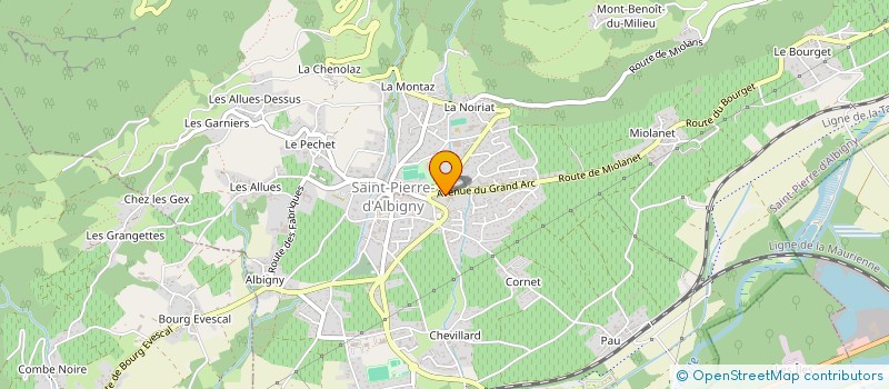 localisation de l'entreprise INDIVISION PIANTONI - GARNIER  SAINT-PIERRE-D'ALBIGNY