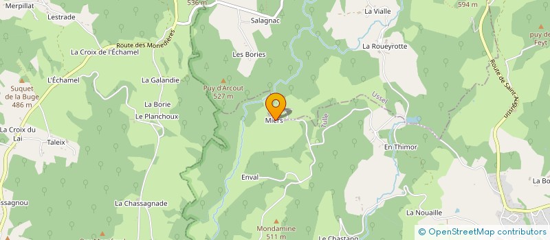 localisation de l'entreprise INDIVISION  PICARD  CORREZE