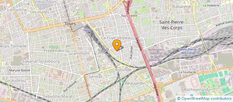 localisation de l'entreprise INDIVISION PICQUENOT PEDALINO  TOURS