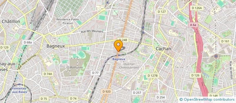 localisation de l'entreprise INDIVISION PIERRE DE PONTICH ET CLAIRE CARPENTIER  BAGNEUX