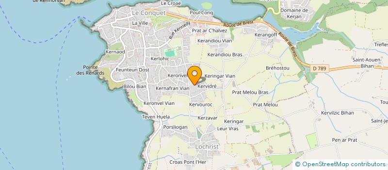 localisation de l'entreprise INDIVISION PIETSCHMANN à LE CONQUET