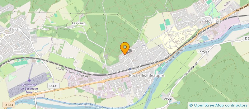 localisation de l'entreprise INDIVISION PIGNON  ROCHE-LEZ-BEAUPRE