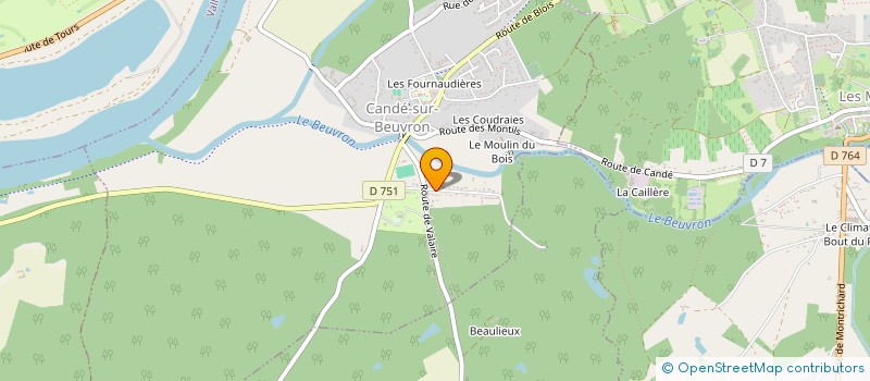 localisation de l'entreprise INDIVISION PIGOREAU  CANDE-SUR-BEUVRON