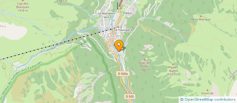 localisation de l'entreprise INDIVISION PINAQUY GARCIA  CAUTERETS