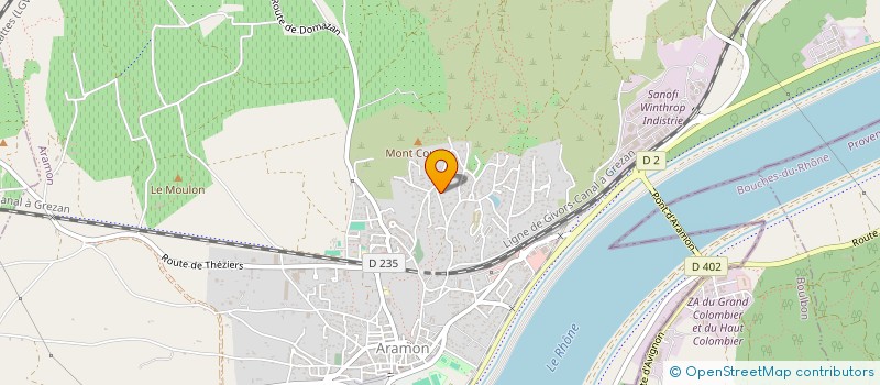 localisation de l'entreprise INDIVISION PINASSEAU LAVOIE  ARAMON