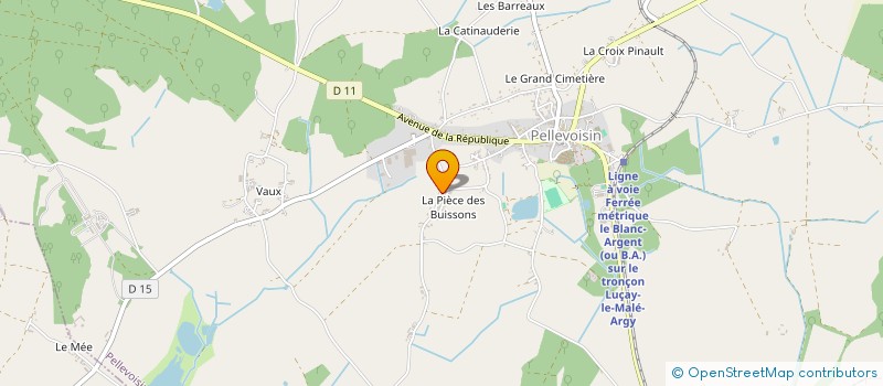 localisation de l'entreprise INDIVISION PINON GILLES ET LAURENCE à PELLEVOISIN