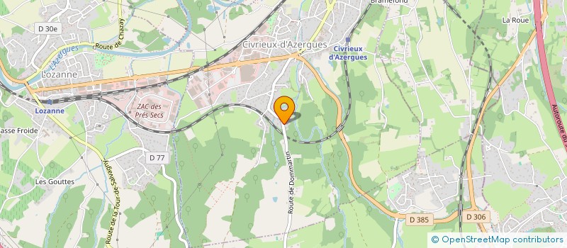 localisation de l'entreprise INDIVISION PIOLAT  CIVRIEUX-D AZERGUES