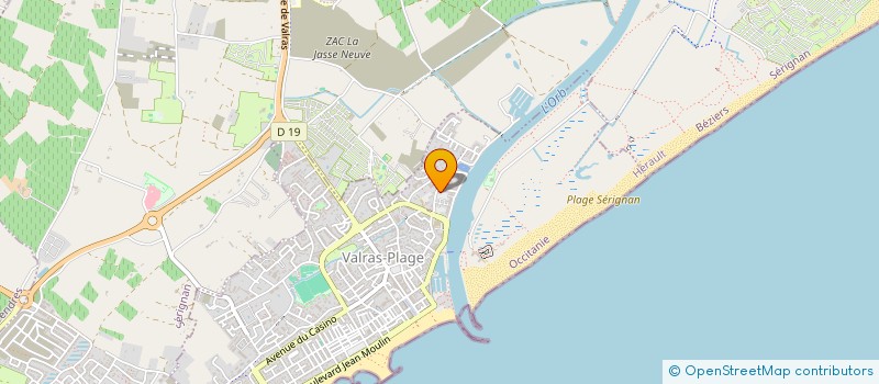 localisation de l'entreprise INDIVISION PIQUET  VALRAS-PLAGE