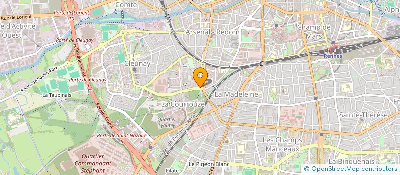 localisation de l'entreprise INDIVISION PITON / COTTEAUX  RENNES