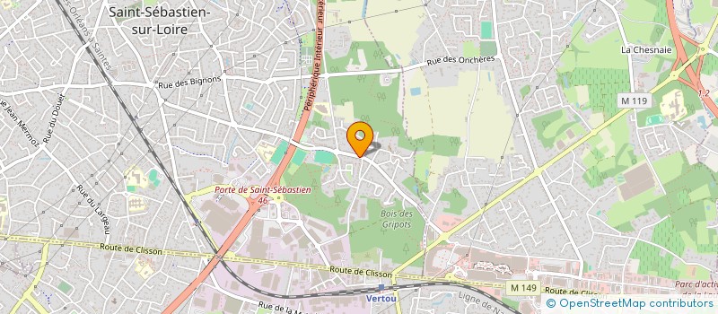 localisation de l'entreprise INDIVISION PITON PAVOINE  SAINT-SEBASTIEN-SUR-LOIRE