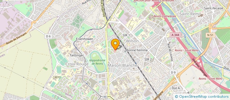 localisation de l'entreprise INDIVISION PLACET MG ET M  REIMS