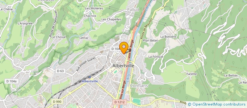 localisation de l'entreprise INDIVISION PLAN DUCHEZ  ALBERTVILLE
