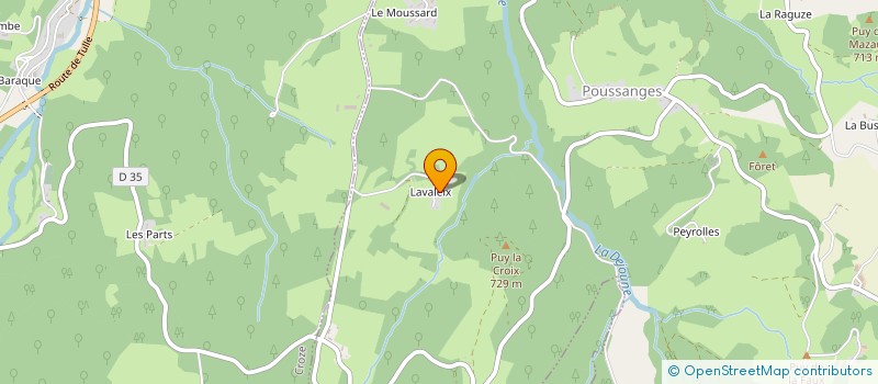 localisation de l'entreprise INDIVISION PLANTADIT à POUSSANGES