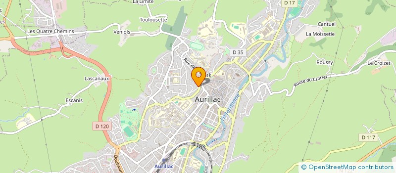 localisation de l'entreprise INDIVISION PLASSE-FABRE à AURILLAC